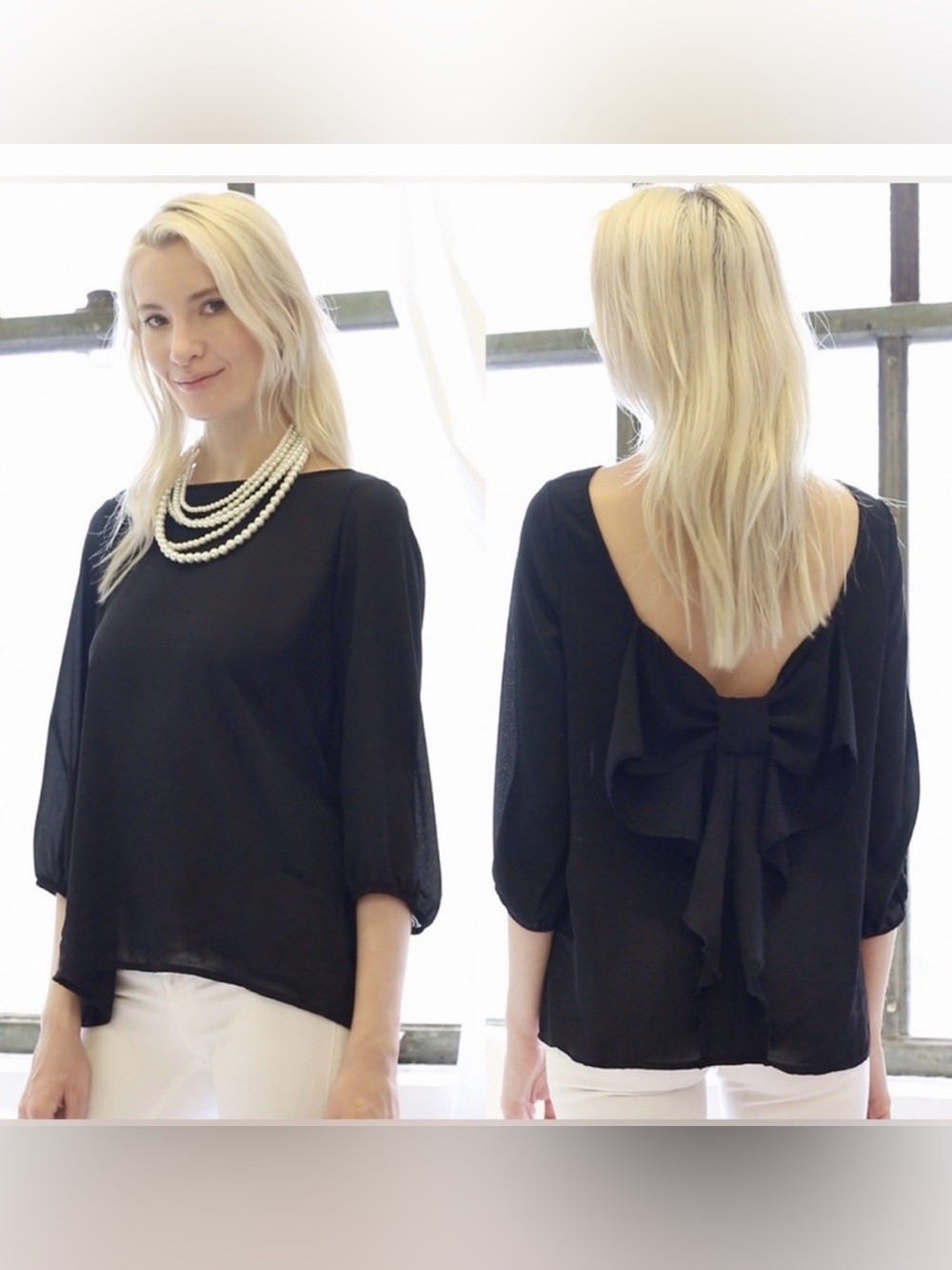 Humble Chic Bow-Back Blouse